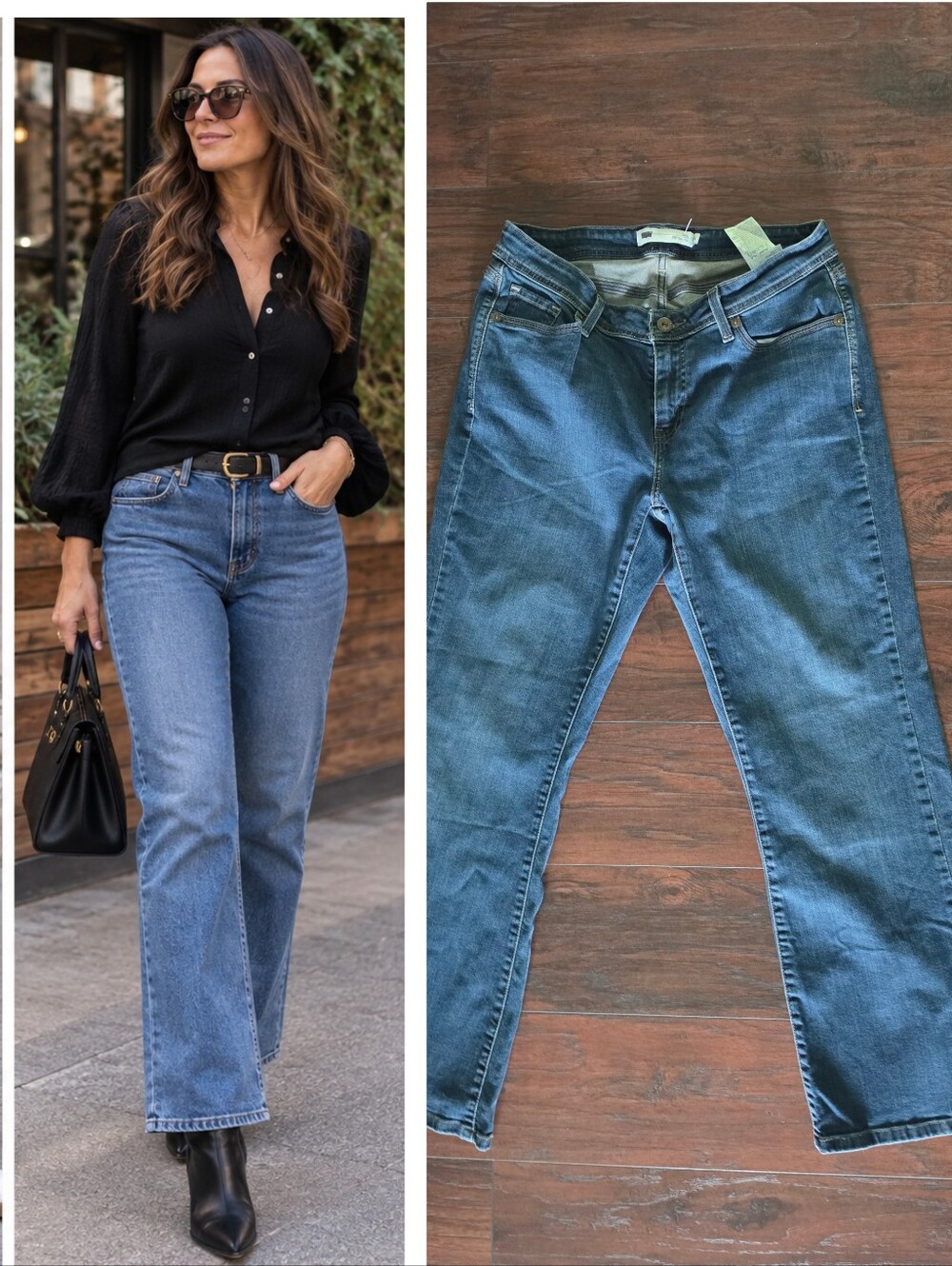 Levi's 528 Boot-Cut Jeans in Classic Light Blue Denim